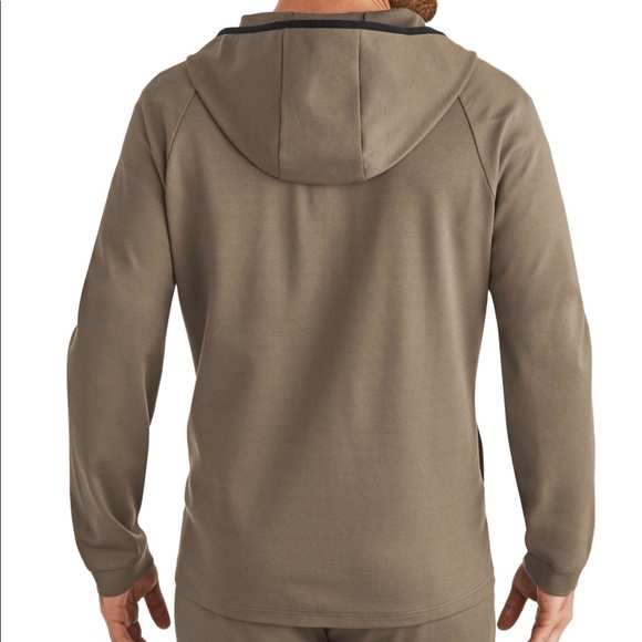 Men’s Member’s Mark Full Zip Luxe Hoodie.  Size S.  Bungee Cord color (Tan) - Picture 3 of 5